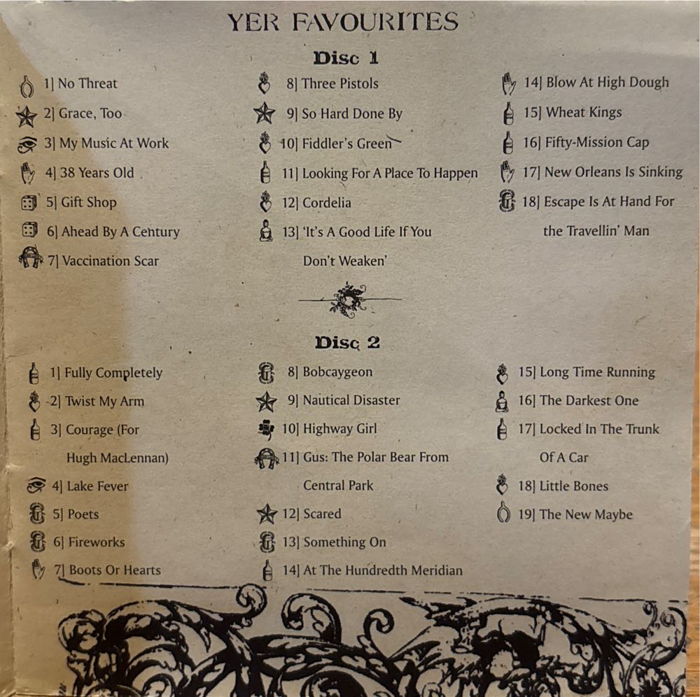 Yer Favourites - Tragically Hip, The (CD - 155) music collectible [Barcode 602498842911] - Main Image 3