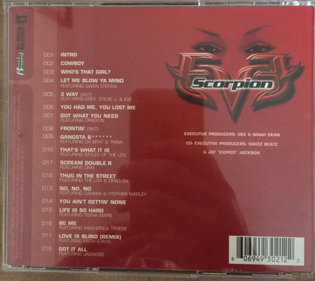 Scorpion - Eve (CD) music collectible [Barcode 606949302122] - Main Image 2
