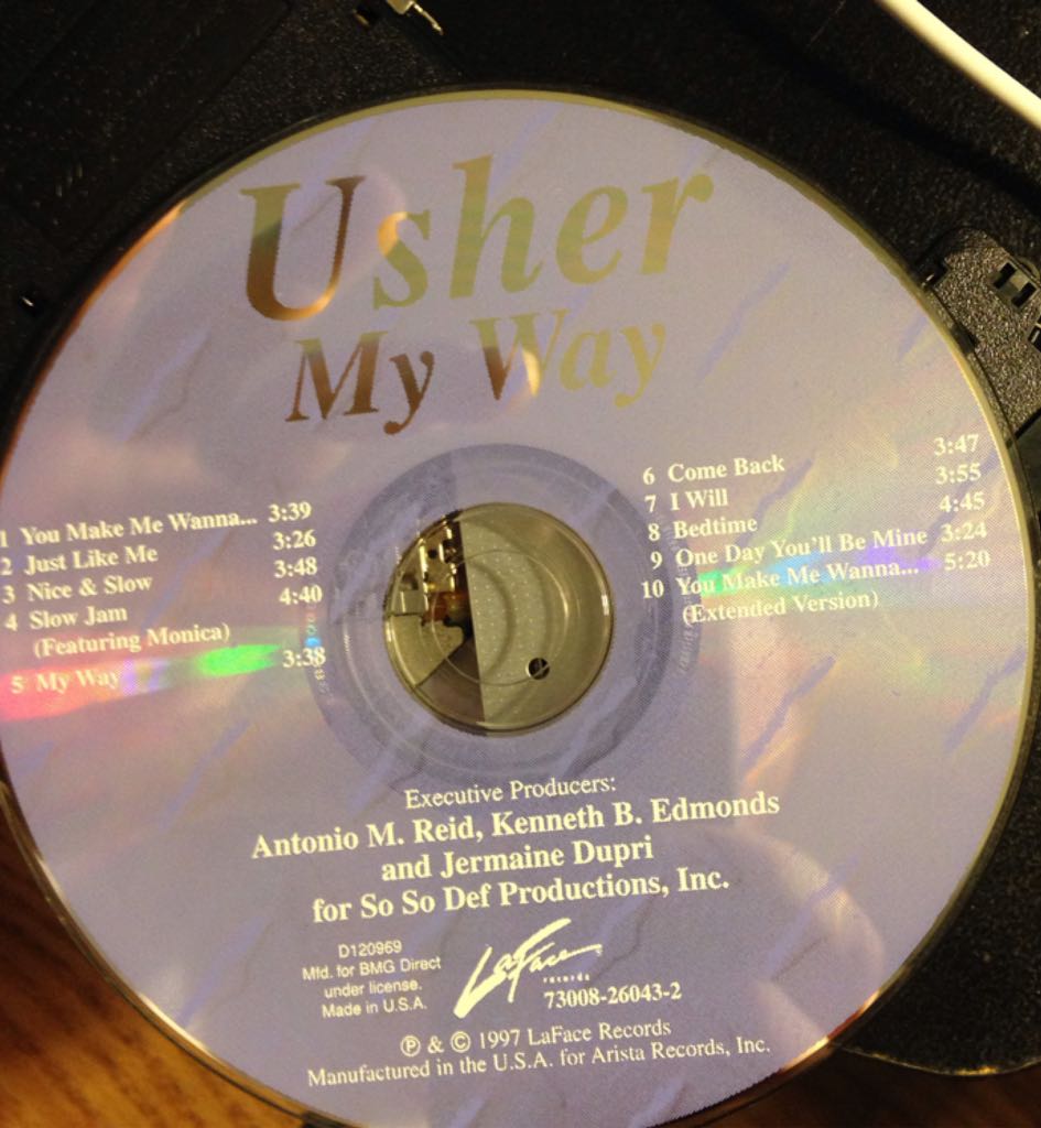 My Way - Usher (CD - 40) music collectible [Barcode 020831224222] - Main Image 2