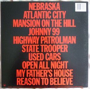 Nebraska - Bruce Springsteen (MP3) music collectible [Barcode 9399702510025] - Main Image 2