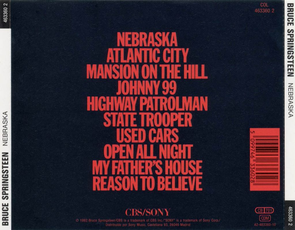 Nebraska - Bruce Springsteen (12”) music collectible - Main Image 2