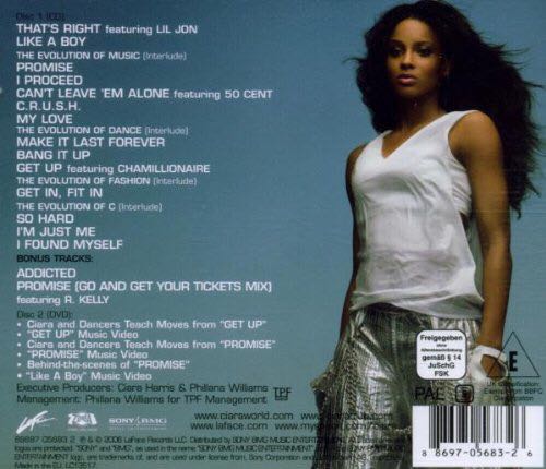 The Evolution - Ciara (CD) music collectible [Barcode 886970568326] - Main Image 2