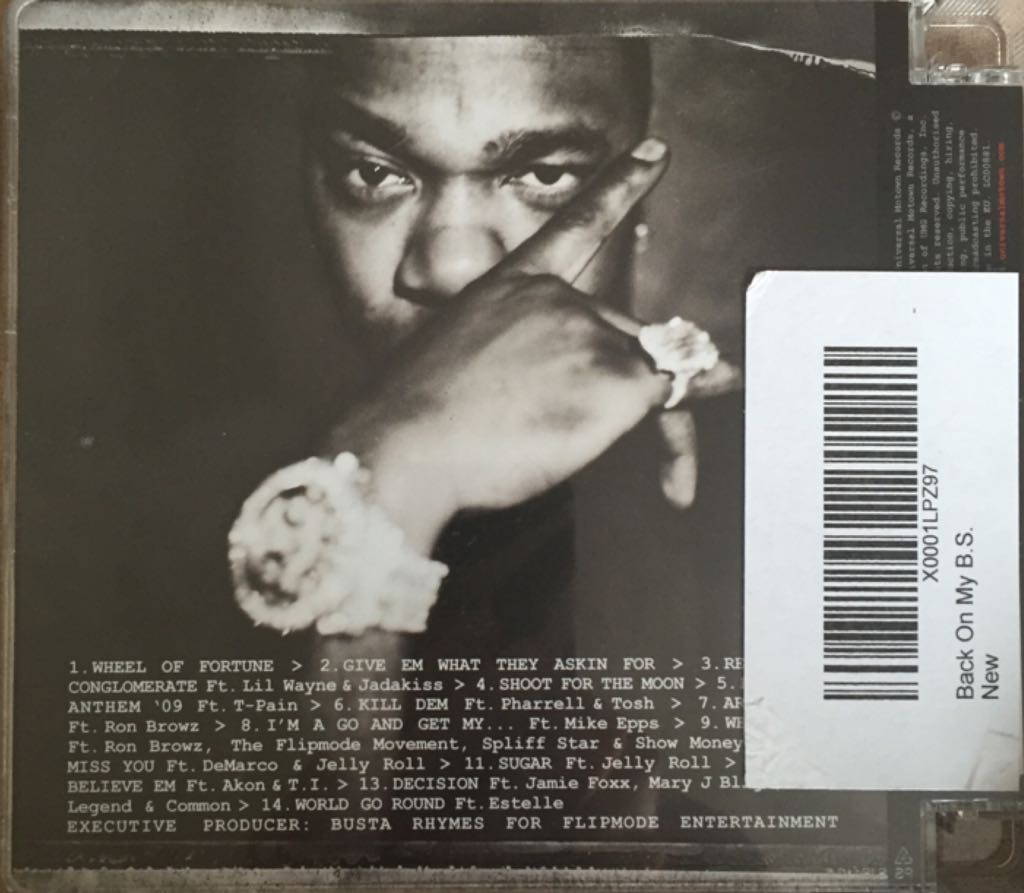 Back On My B.S. - Busta Rhymes (CD - 54) music collectible [Barcode 602517917309] - Main Image 2