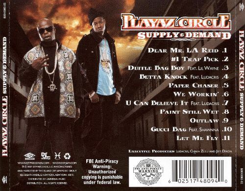 Supply and Demand - Playaz Circle (CD) music collectible [Barcode 602517480940] - Main Image 2