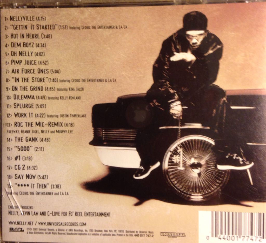 Nellyville - Nelly (CD - 75) music collectible [Barcode 044001869020] - Main Image 2
