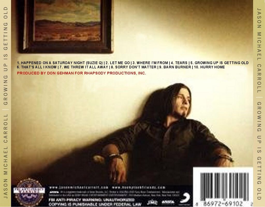 Growing Up Is Getting Old - Jason Michael Carroll (CD) music collectible - Main Image 2
