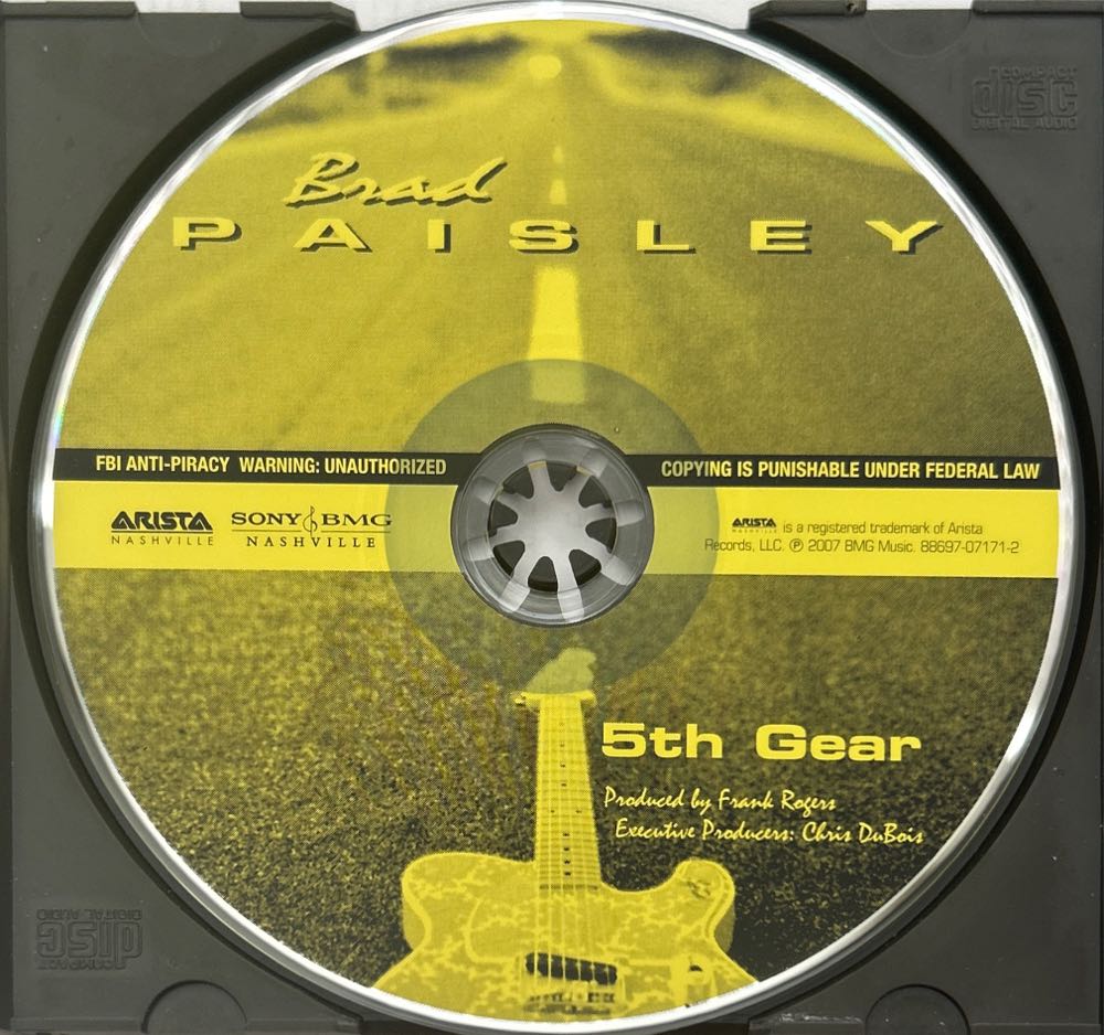 5th Gear - Paisley, Brad (CD - 68) music collectible [Barcode 886970717120] - Main Image 4