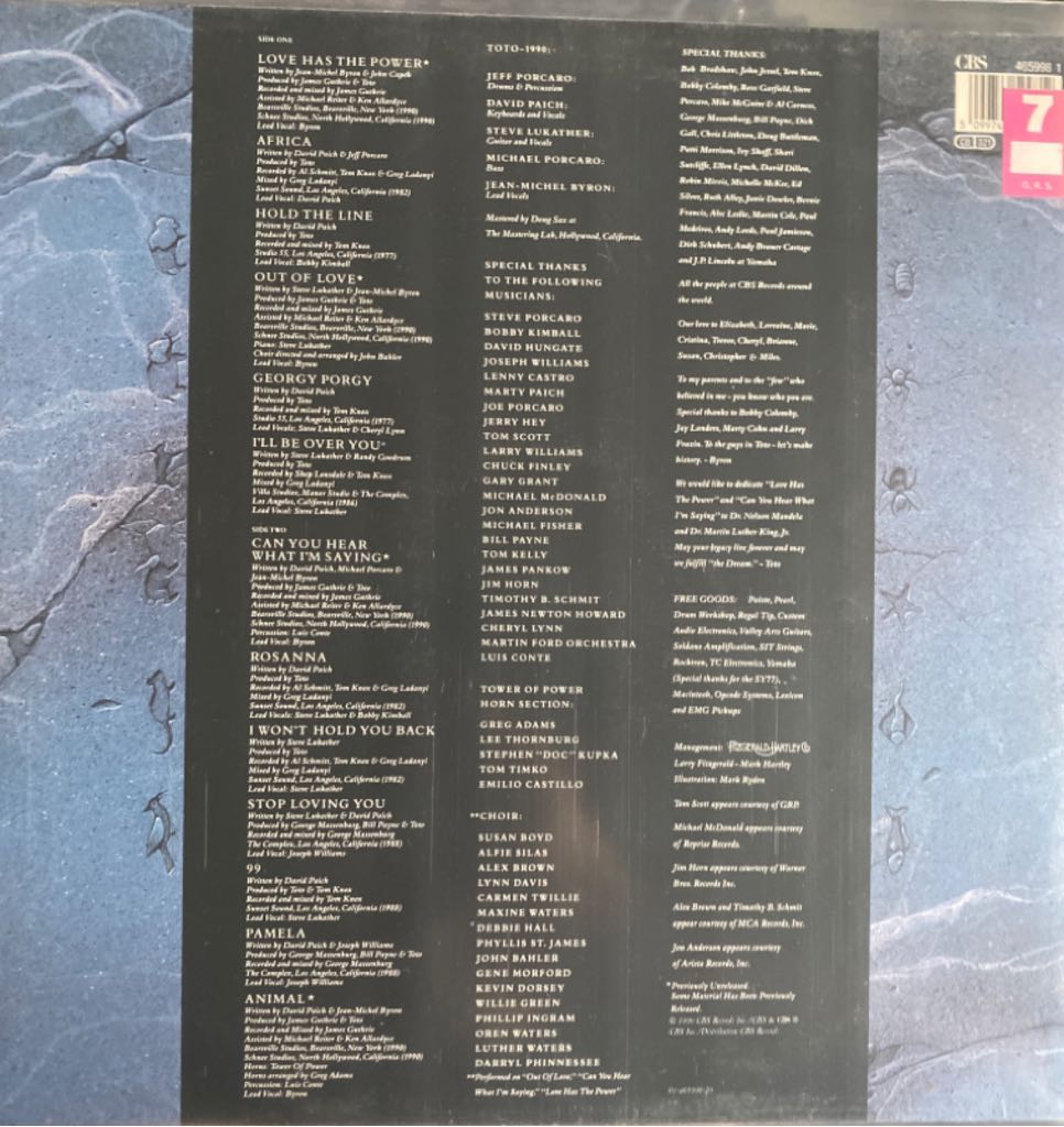 Past To Present 1977-1990 - Toto (12”) music collectible - Main Image 2