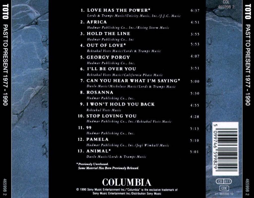 Past To Present 1977-1990 - Toto (CD) music collectible - Main Image 2