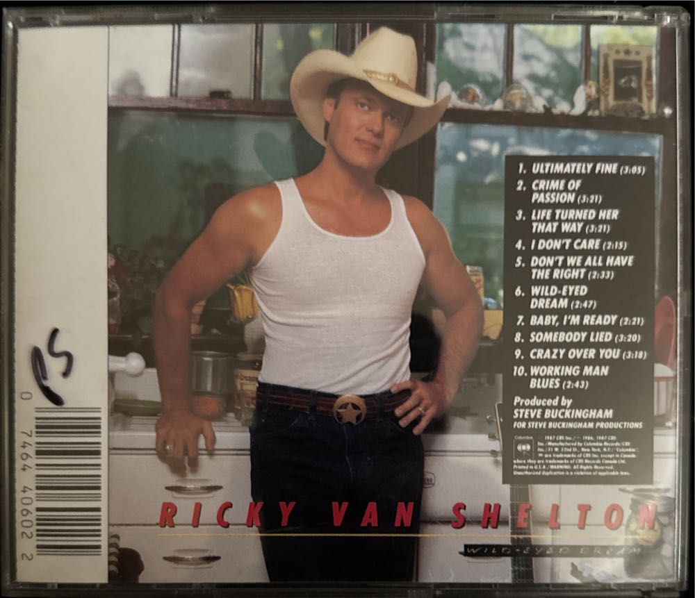 #01 Wild-Eyed Dream - Shelton, Ricky Van (MP3 - 29) music collectible [Barcode 074644060225] - Main Image 2