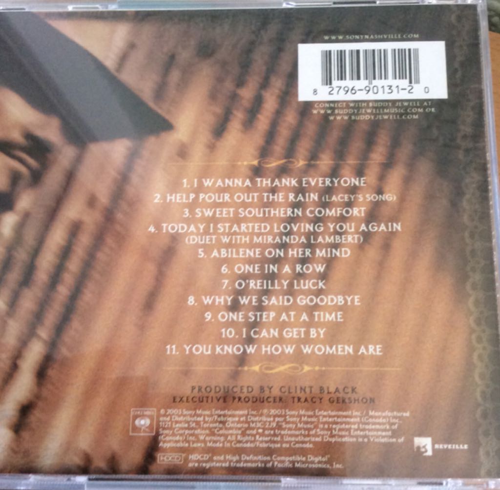 Buddy Jewell - Buddy Jewel (CD - 43) music collectible [Barcode 827969013120] - Main Image 2