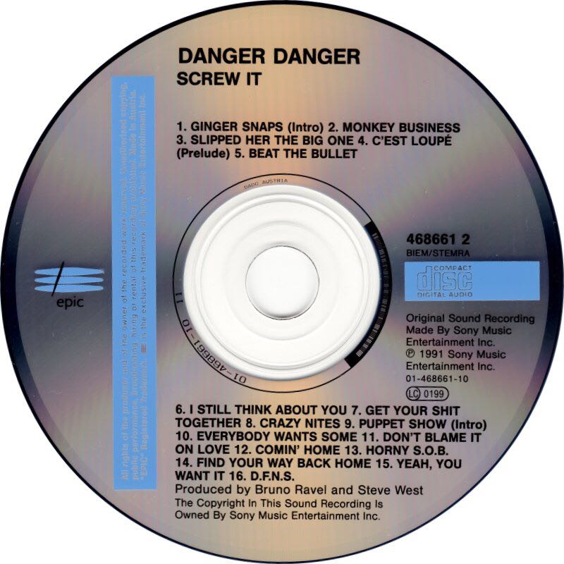 Danger Danger - Danger Danger (CD - 50) music collectible [Barcode 9399746569126] - Main Image 2