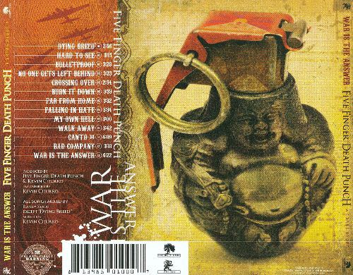 War Is The Answer - Five Finger Death Punch (CD - 45) music collectible [Barcode 813985010007] - Main Image 2