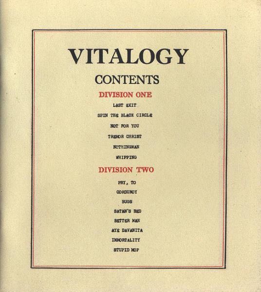 Vitalogy - Pearl Jam (CD - 55) music collectible [Barcode 5099747786129] - Main Image 3