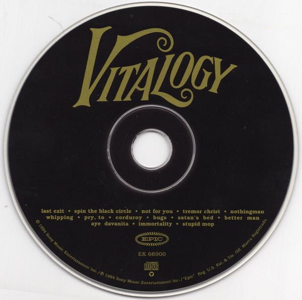 Vitalogy - Pearl Jam (CD - 55) music collectible [Barcode 5099747786129] - Main Image 4