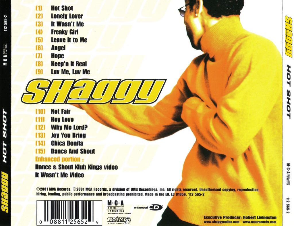 Hot Shot - Shaggy (CD) music collectible - Main Image 2