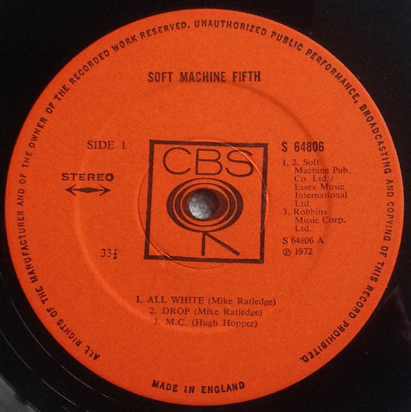 Fifth [5] - Soft Machine (CD - 44) music collectible [Barcode 828768729021] - Main Image 3