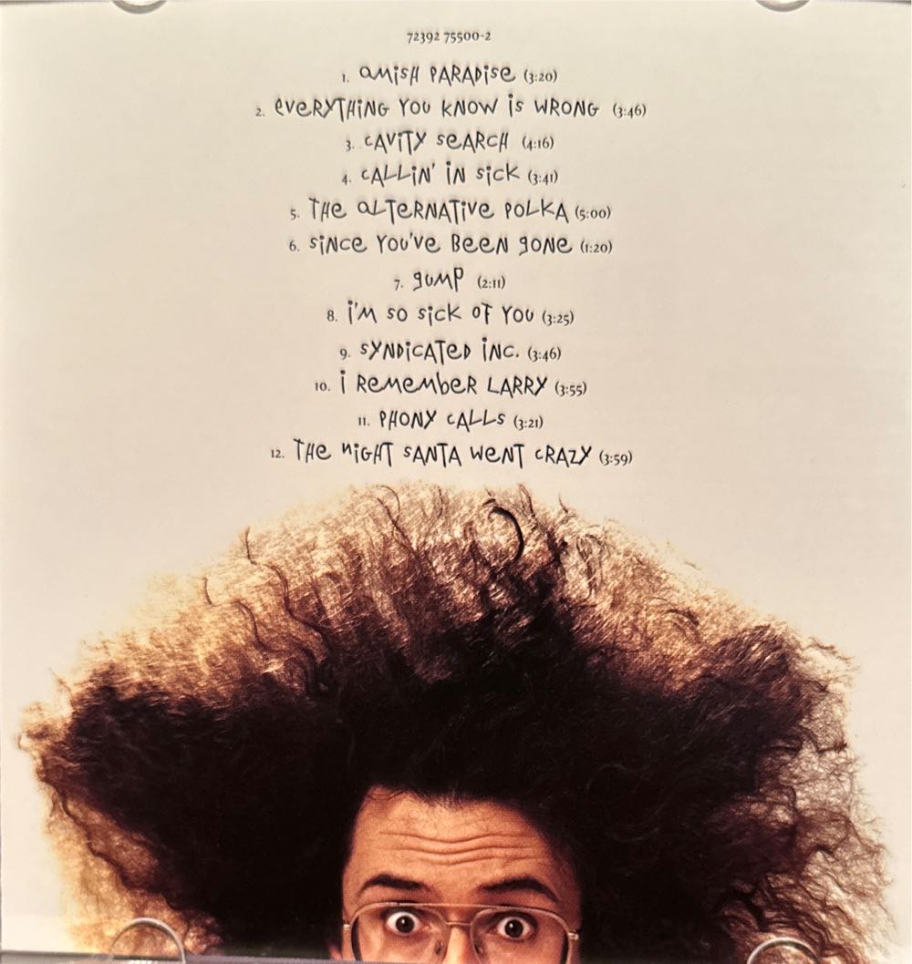 Bad Hair Day - Yankovic, Weird Al (CD) music collectible [Barcode 886919931921] - Main Image 4