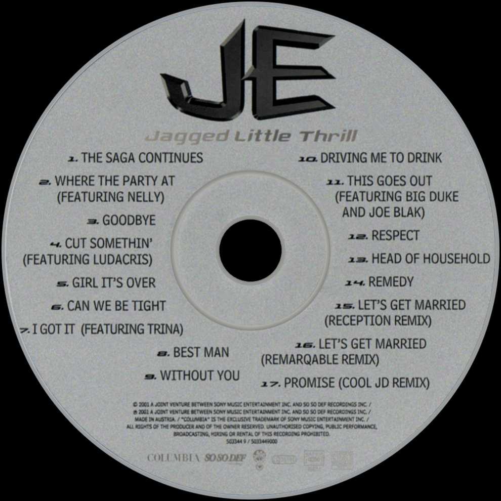 Jagged Edge: Jagged Little Thrill - Jagged Edge (CD - 53) music collectible [Barcode 696998564626] - Main Image 3