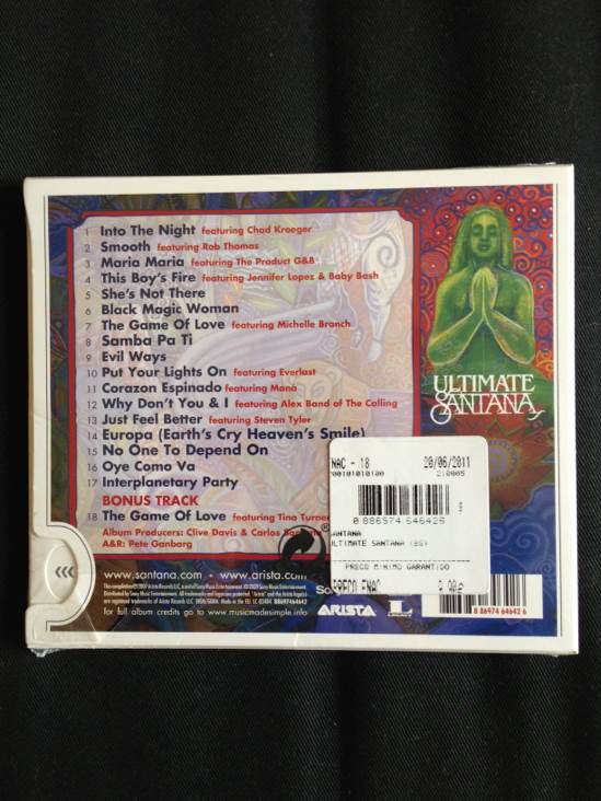 Santana - Ultimate Santana - Santana (CD - 78) music collectible [Barcode 886974646426] - Main Image 2