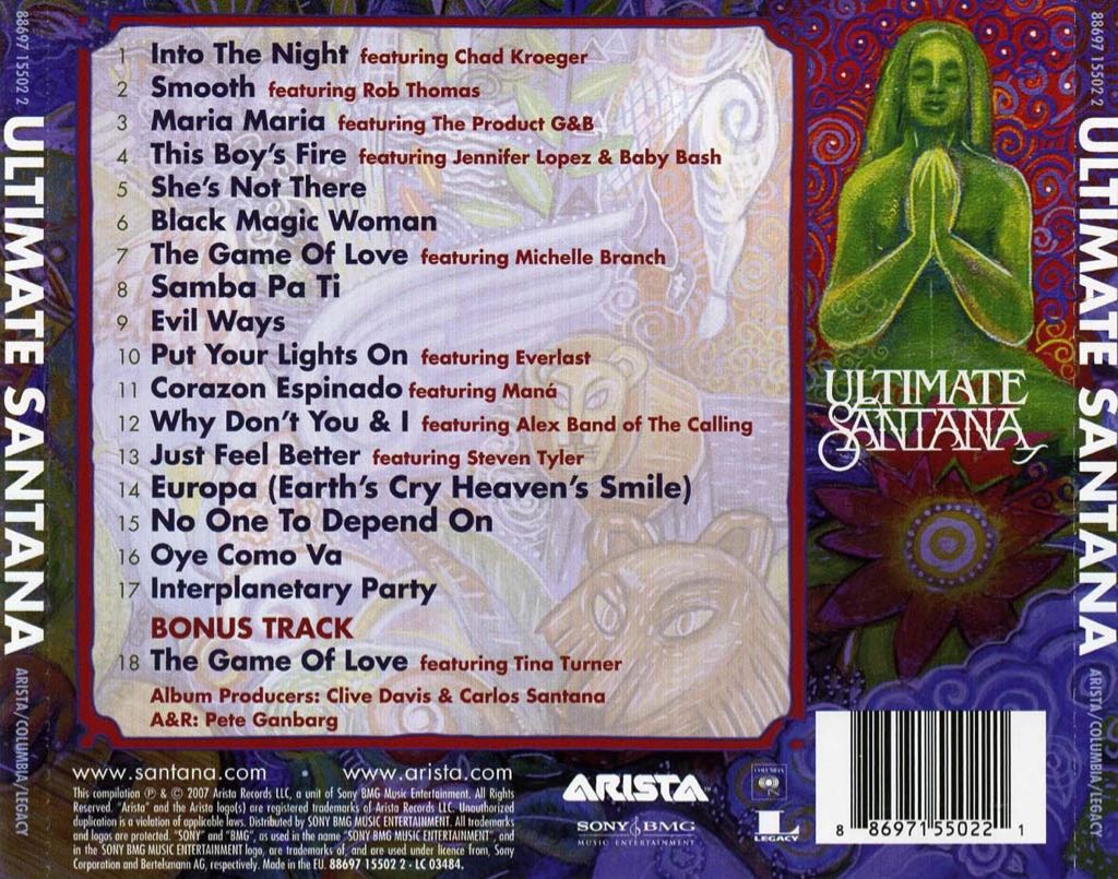 Ultimate Santana - Santana (MP3) music collectible - Main Image 2