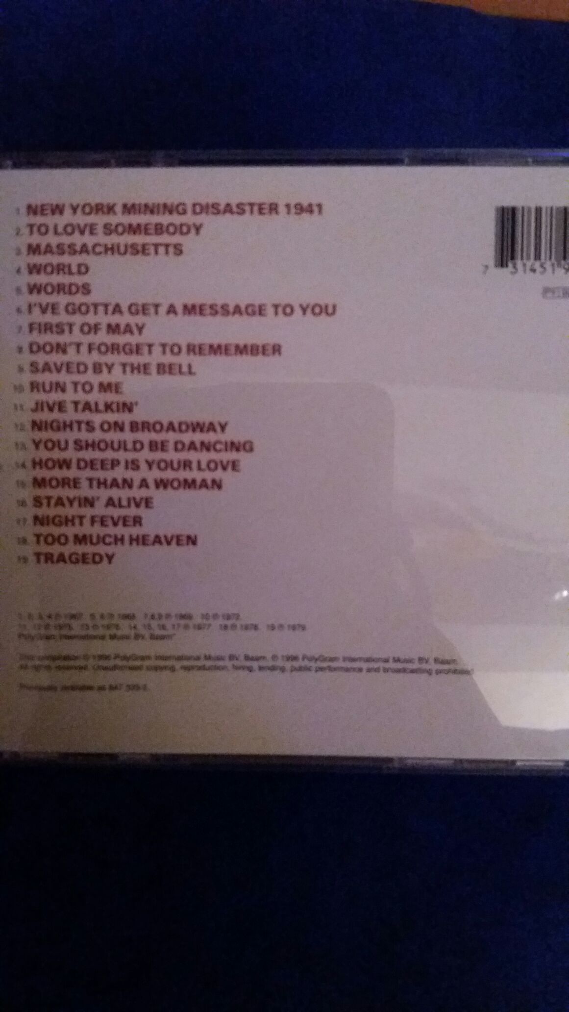 The Very Best Of The Bee Gees - Bee Gees (CD - 68) music collectible [Barcode 6001210651307] - Main Image 2