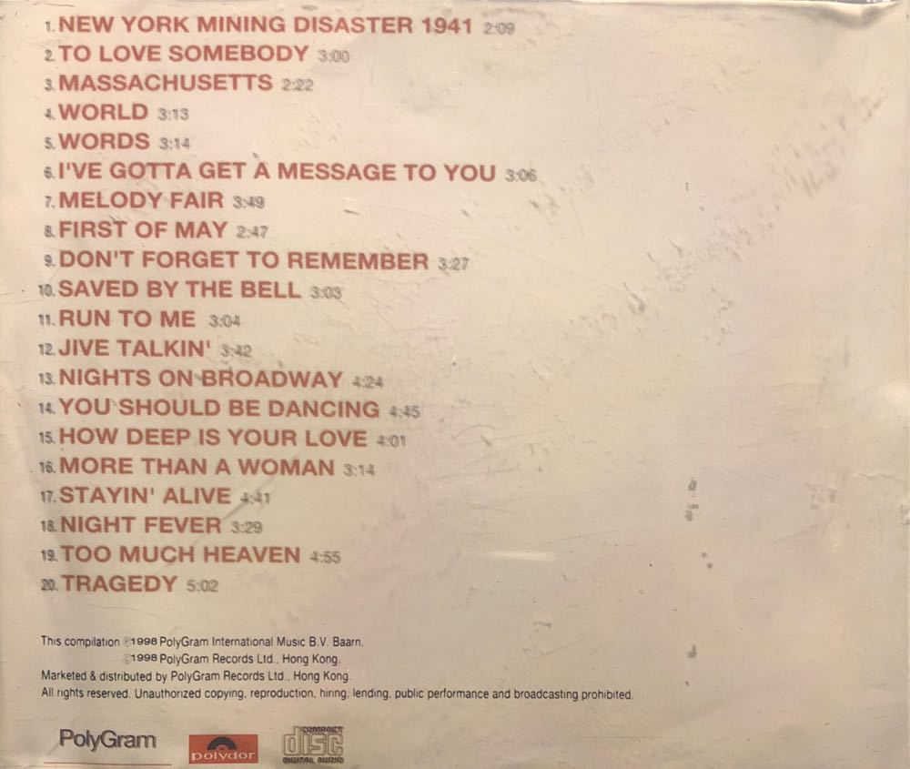 The Very Best Of The Bee Gees - Bee Gees (CD - 68) music collectible [Barcode 6001210651307] - Main Image 3