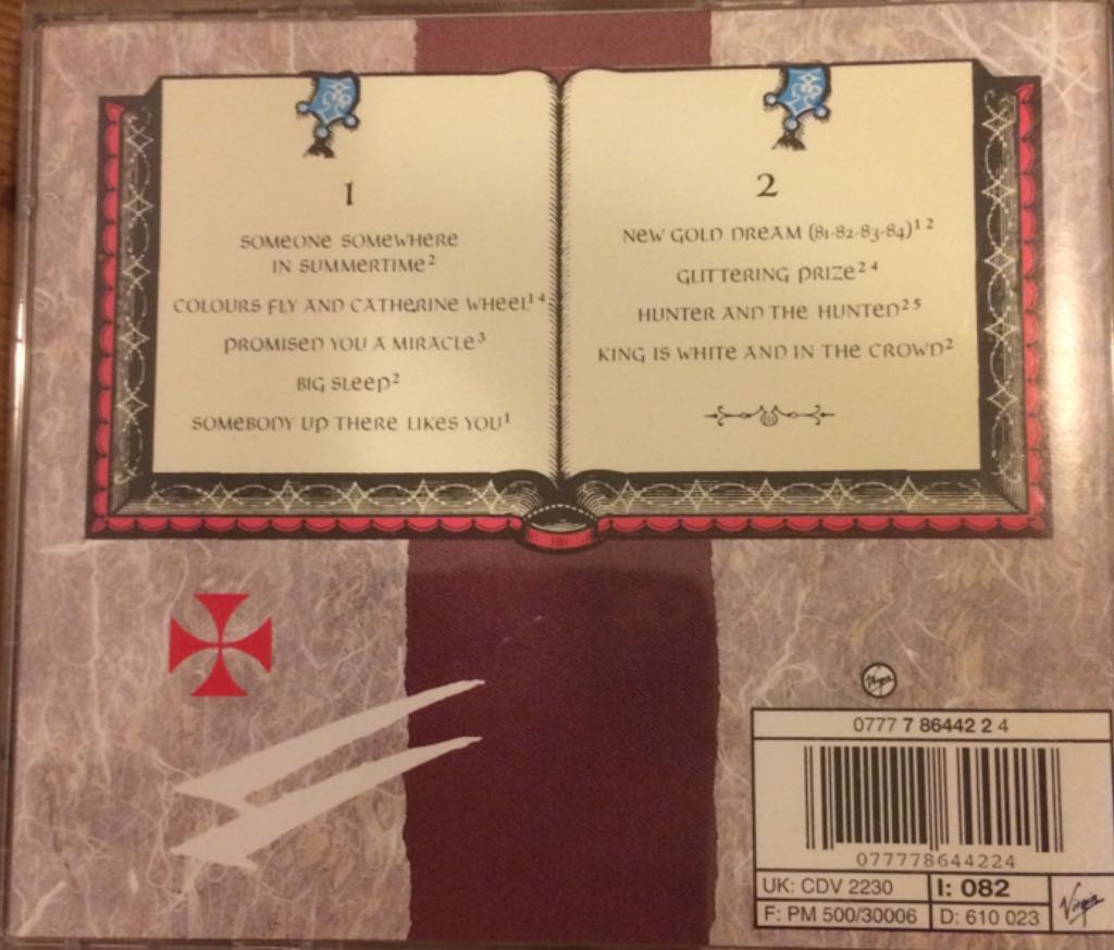 New Gold Dream (81-82-83-84) - Simple Minds (12” - 44) music collectible [Barcode 077778644224] - Main Image 2