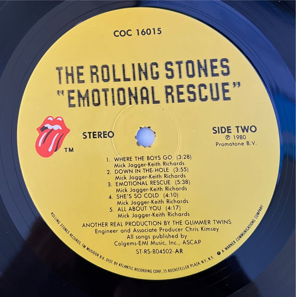 Emotional Rescue - Rolling Stones, The (12” - 41) music collectible - Main Image 4