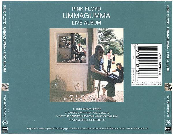 Ummagumma - Pink Floyd (CD - 86) music collectible [Barcode 724383120222] - Main Image 3