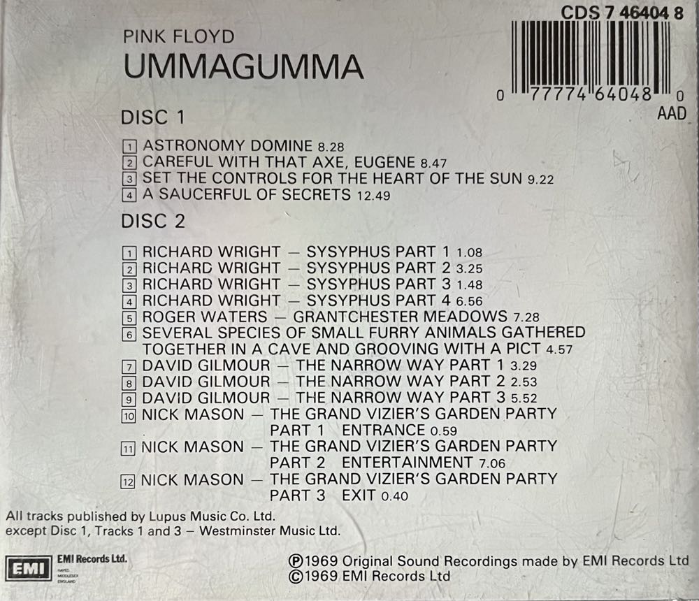Ummagumma - Pink Floyd (CD) music collectible - Main Image 2