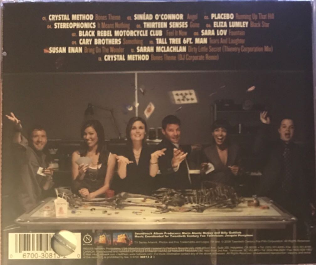 Bones - Soundtrack (CD) music collectible [Barcode 067003081320] - Main Image 2