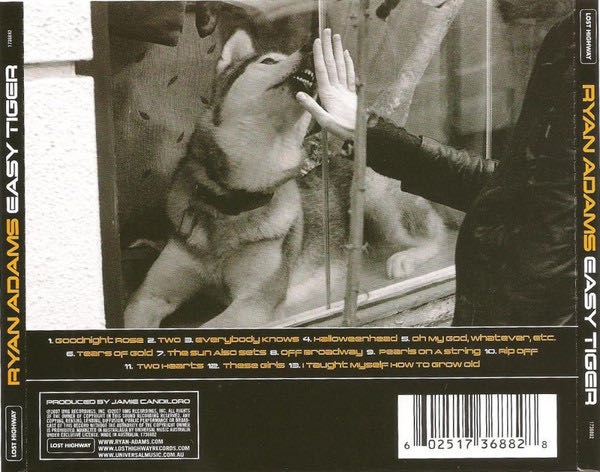 Easy Tiger - Ryan Adams (CD - 39) music collectible [Barcode 602517368828] - Main Image 2