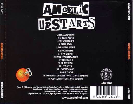 Teenage Warning - Angelic Upstarts (CD) music collectible [Barcode 5032556122726] - Main Image 2