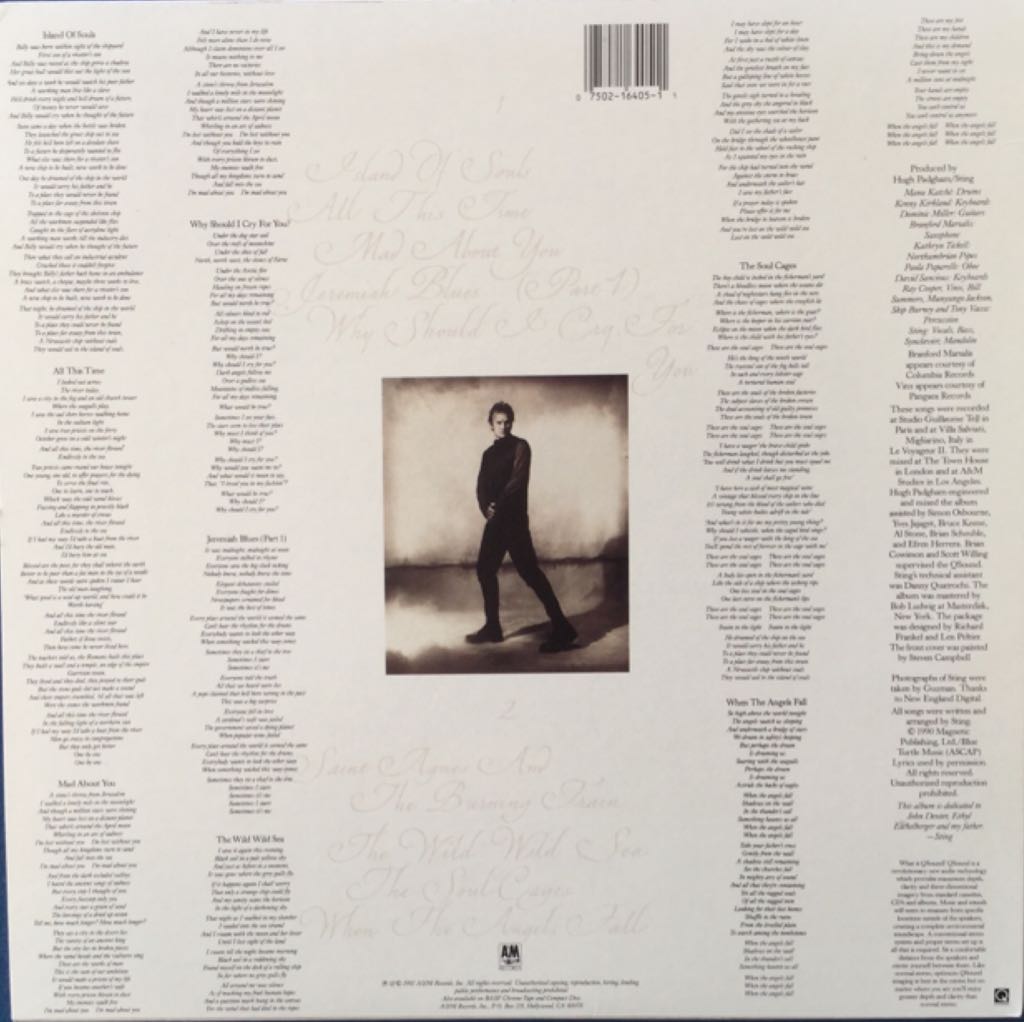 Soul Cages, The - Sting (12” - 48) music collectible [Barcode 075021640511] - Main Image 2