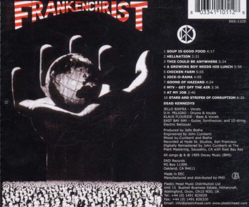 Frankenchrist - Dead Kennedys (CD) music collectible [Barcode 803341101128] - Main Image 2