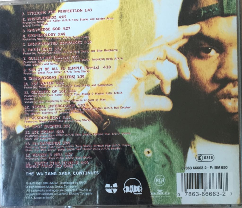 Only Built 4 Cuban Linx - Raekwon (CD - 70) music collectible [Barcode 078636666327] - Main Image 2
