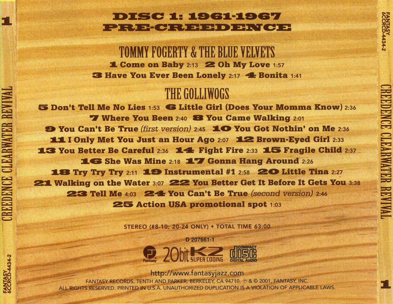 Creedence Clearwater Revival: Box Set - Creedence Clearwater Revival (CD - 421) music collectible [Barcode 025218443425] - Main Image 2