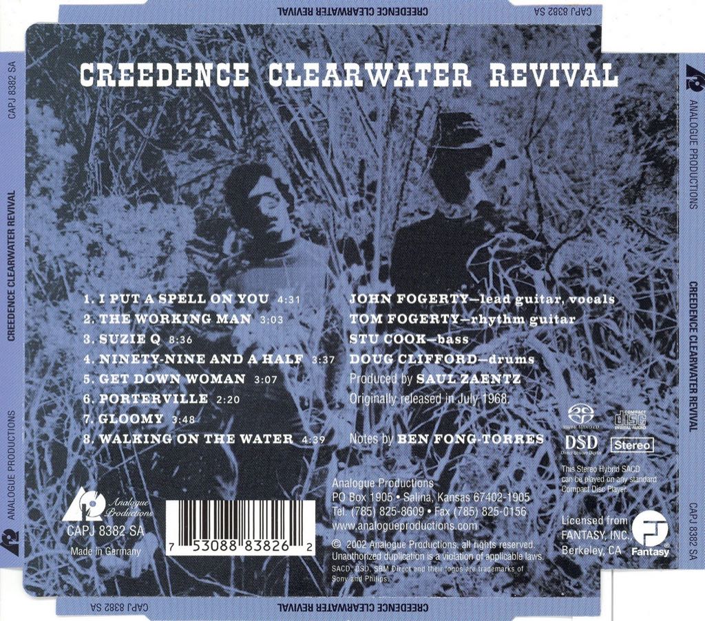Creedence Clearwater Revival - Creedence Clearwater Revival (CD - 34) music collectible [Barcode 025218838221] - Main Image 2