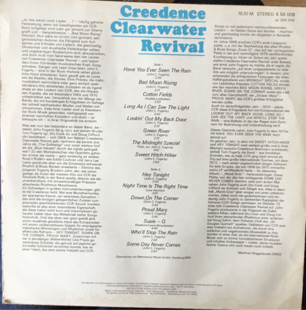 Creedence Clearwater Revival - Creedence Clearwater Revival music collectible - Main Image 2