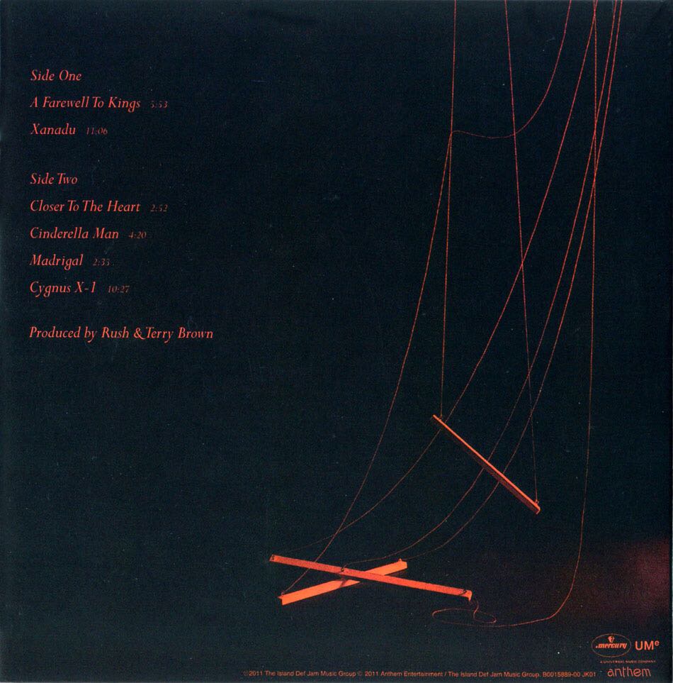 A Farewell To Kings - Rush (12” - 37) music collectible [Barcode 602547117632] - Main Image 2