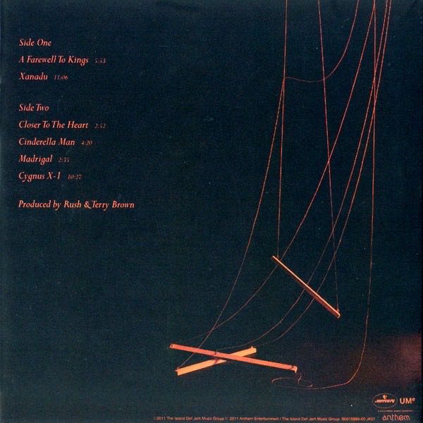 A Farewell To Kings - Rush (CD - 37:13) music collectible [Barcode 731453462823] - Main Image 3