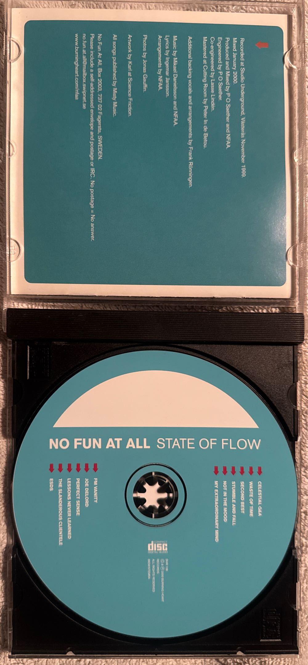 State Of Flow - No Fun At All (CD) music collectible [Barcode 7391946110827] - Main Image 3