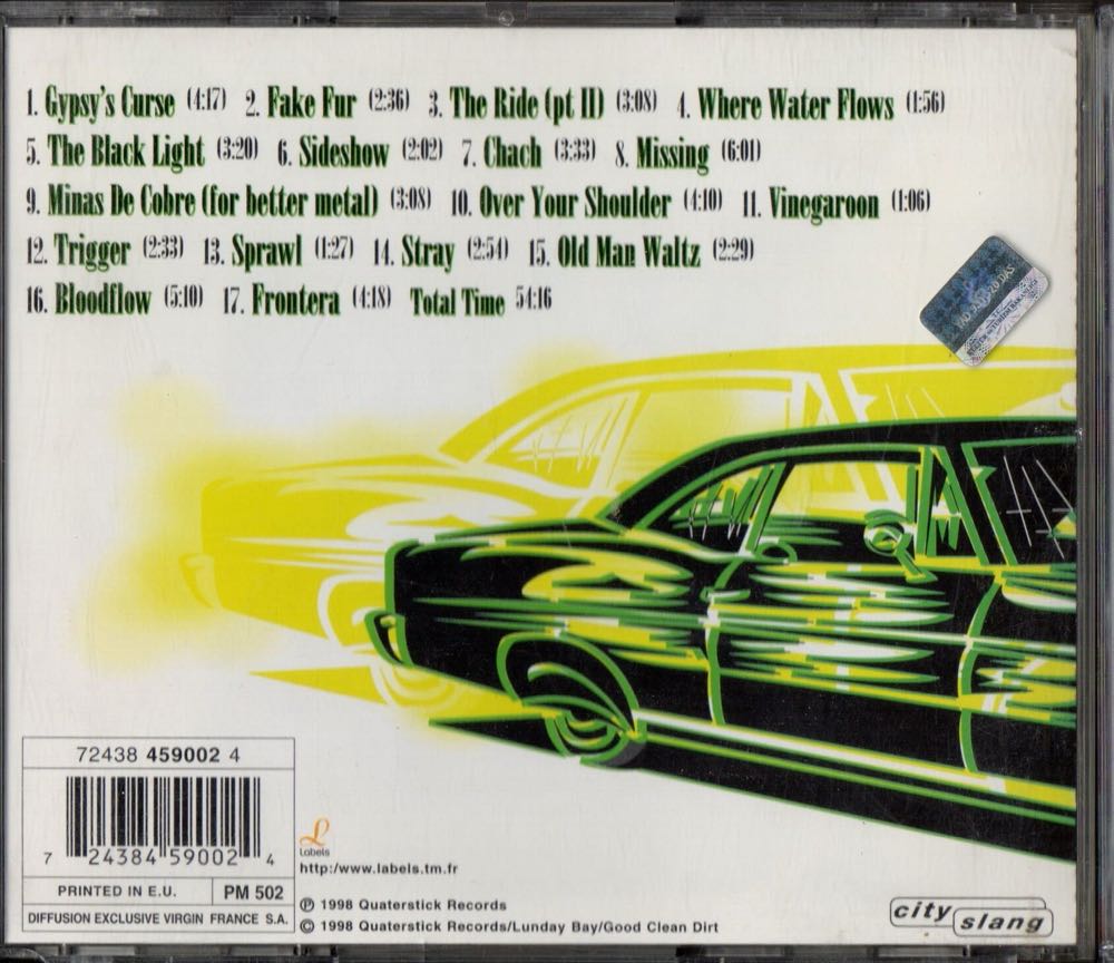 The Black Light - Calexico (CD - 54) music collectible [Barcode 4027795500399] - Main Image 2