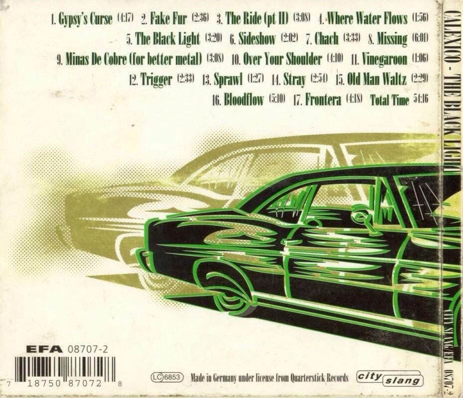 The Black Light - Calexico (CD - 5409) music collectible [Barcode 5033197380421] - Main Image 2