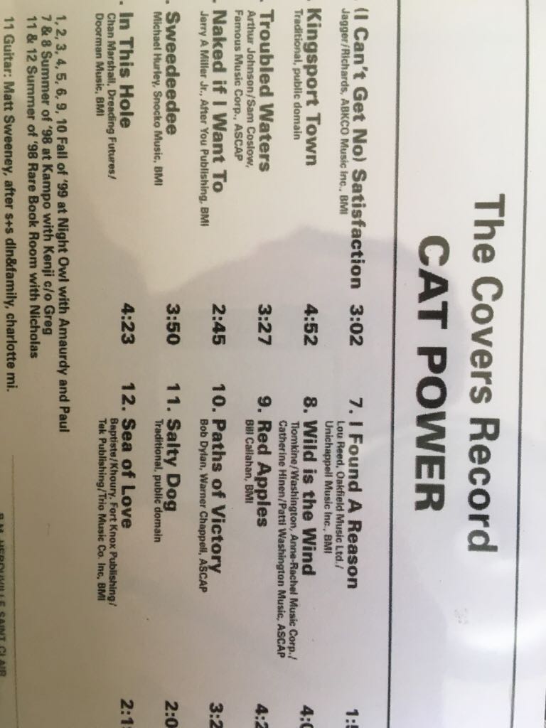The Covers Record - Cat Power (CD) music collectible - Main Image 2