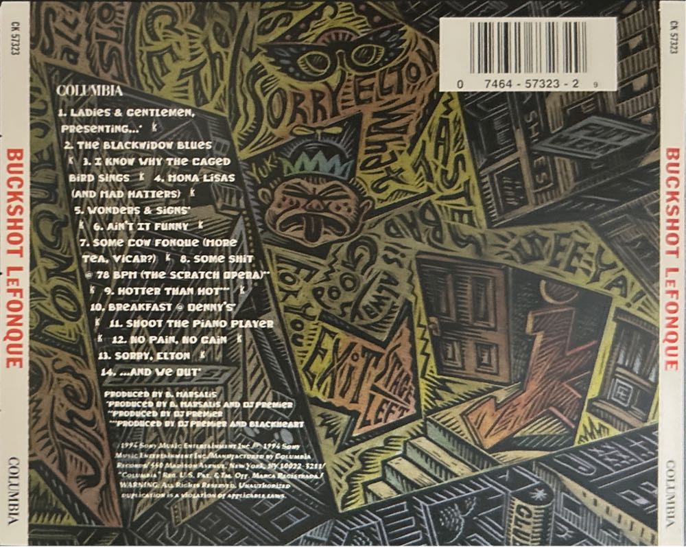 Buckshot LeFonque - Buckshot LeFonque (CD - 64) music collectible [Barcode 074645732329] - Main Image 2