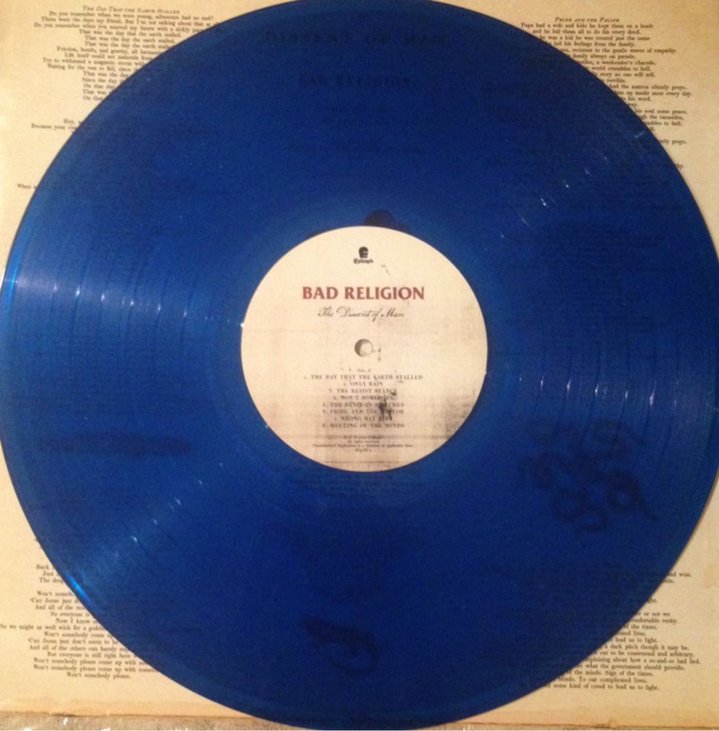 The Dissent Of Man - Bad Religion (12”) music collectible [Barcode 045778698813] - Main Image 2