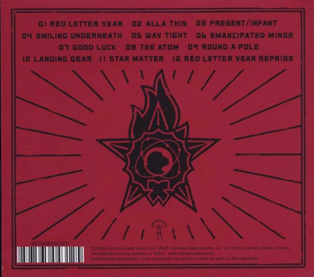 Red Letter Year - Any diFranco (CD) music collectible [Barcode 748731706326] - Main Image 2