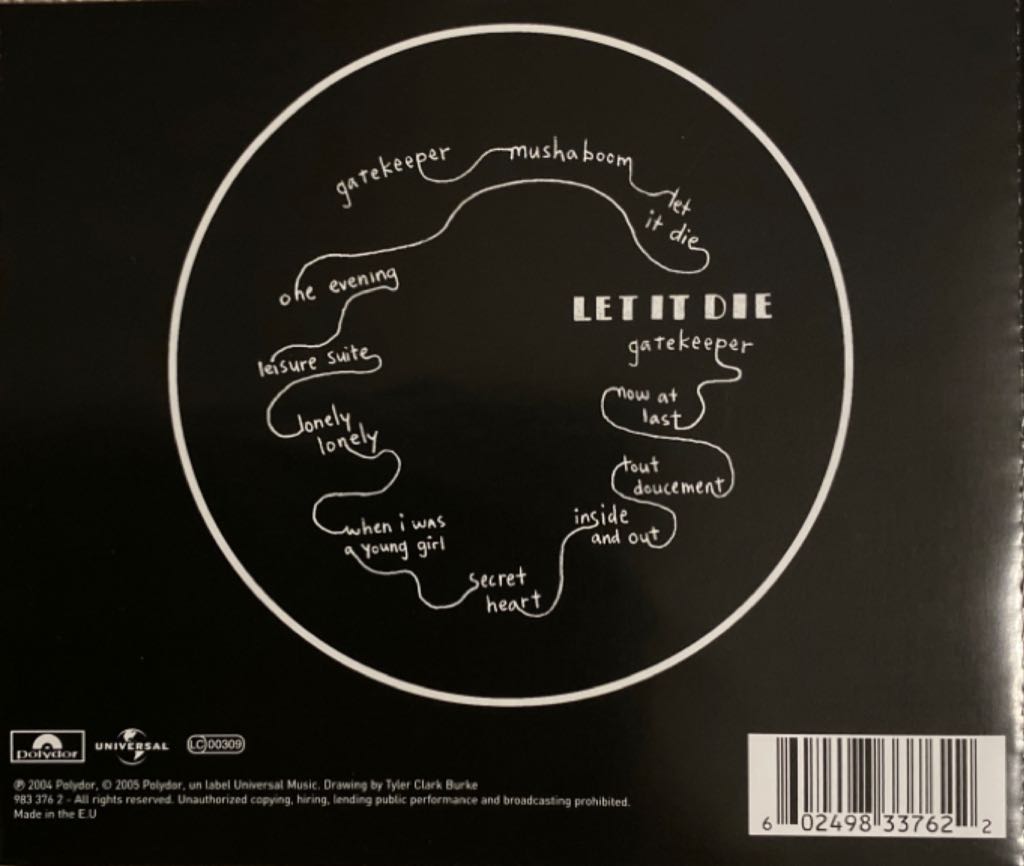 Let It Die - Feist (CD) music collectible [Barcode 602498337622] - Main Image 2